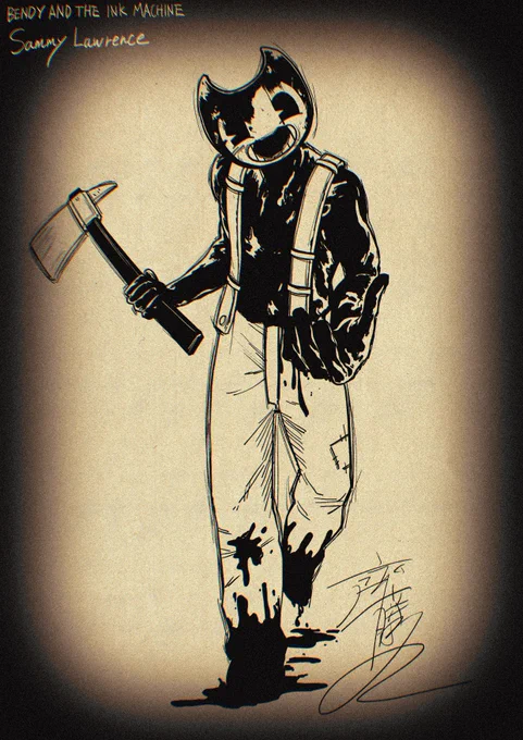 【版権】#Bendy_and_the_ink_machine FA 