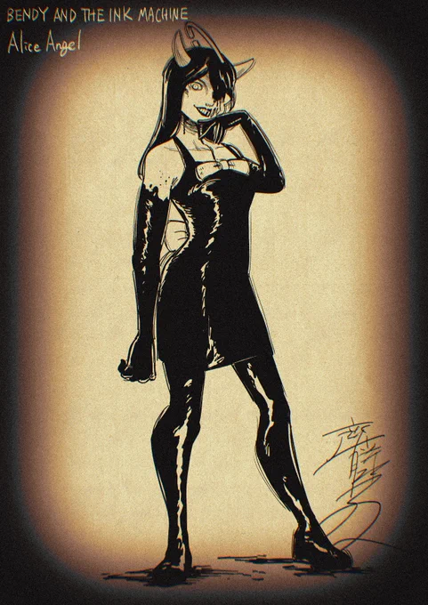 【版権】#Bendy_and_the_ink_machine FA 