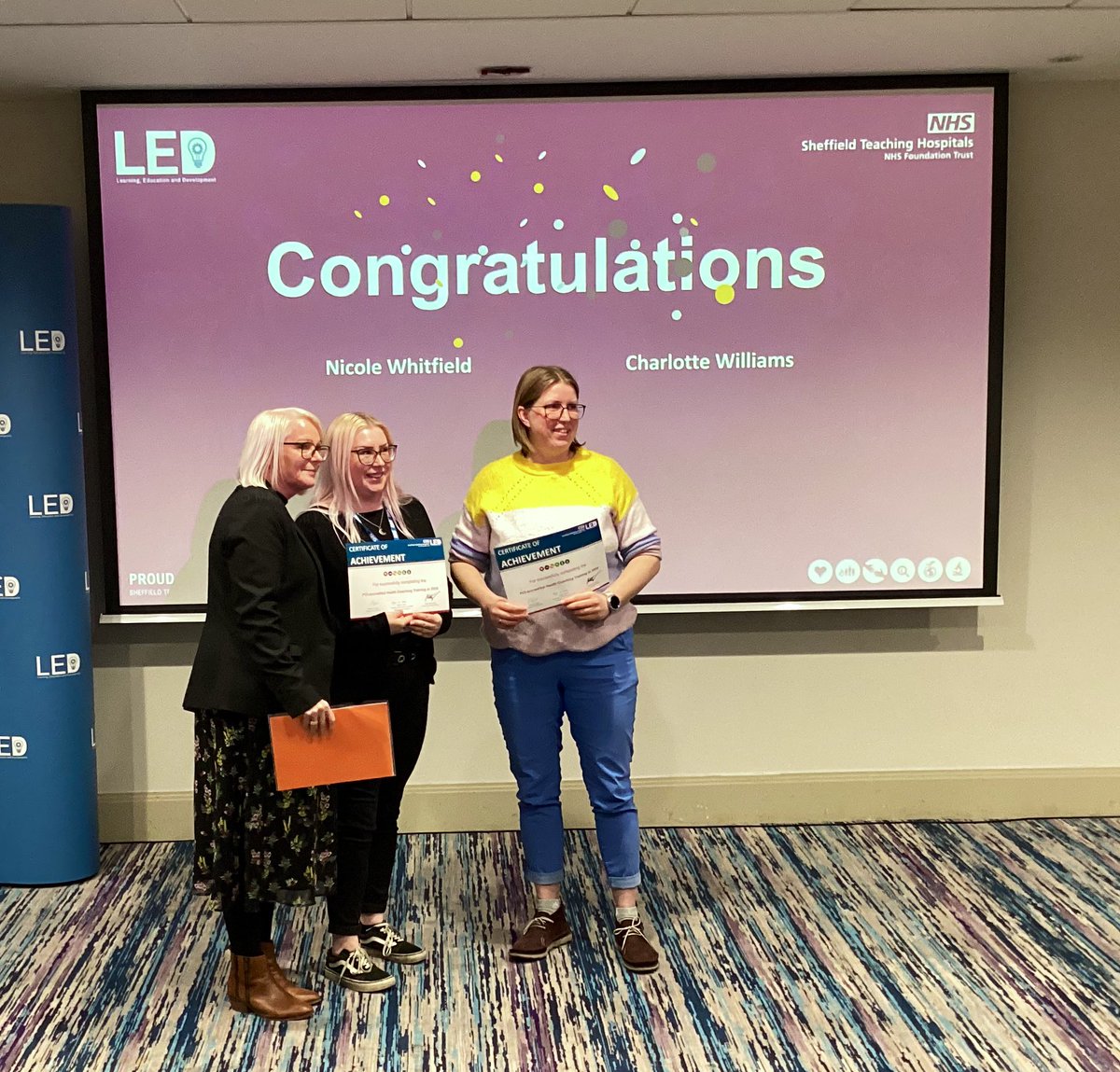 SheffHospLED's tweet photo. Finally, congratulations to those who have completed Health Coaching this year! π₯ #LEDCD25 https://t.co/0uvT2waOdT