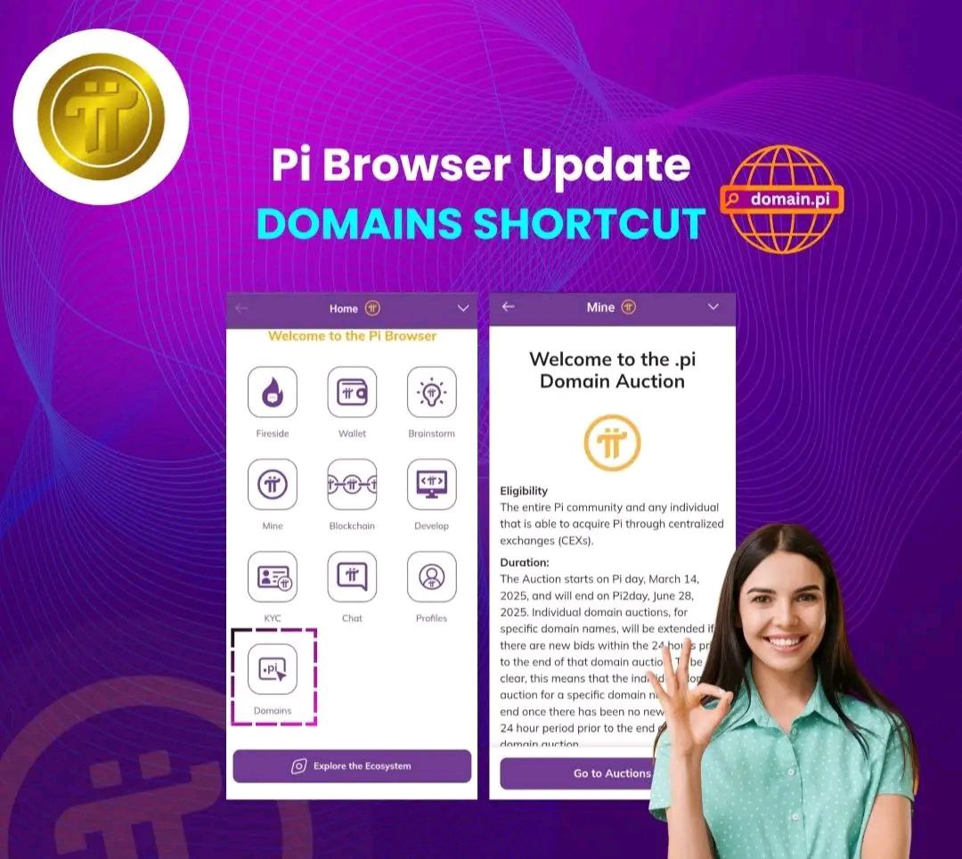 MUHAMMADSharoo8's tweet photo. 🚀 New shortcut alert! Pi Core Team just added a ‘Domain’ shortcut in the Pi Browser app! 🌐✨ Now, accessing .pi domain auctions is faster &amp; easier than ever. Tap the shortcut, bid, and secure your unique Pi identity today! 🔥 #PiNetwork2025 
#PiNetwork #PiNetworkListing https://t.co/dUyEFQpBuy