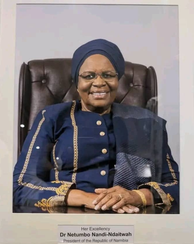 In a few days the vernacular of leadership in #Namibia changes &amp; Madame President becomes the norm! To borrow from <a href="/HillaryClinton/">Hillary Clinton</a>’s 2016 speech, on Friday, Madame President Nandi-Ndaitwah <a href="/VPSWAPO/">VPSWAPO</a> will officially “shatter that highest, hardest glass ceiling.” Very Excited!