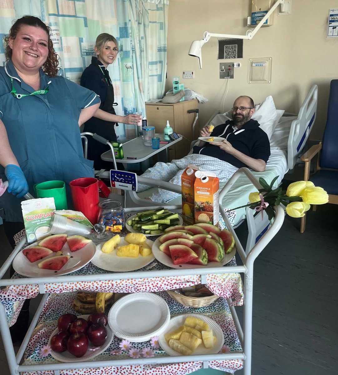 WardC53QMC's tweet photo. Nutrition and Hydration week is well received on Ward C53 🍎 🍍 🍉 🤩!

@NUHSurgery @NUHDietetics @NUHDietitians @LisaFlint18 @nuhpatientgroup @lchallan 

*Consent gained for all media. https://t.co/CTLSiZAYgH