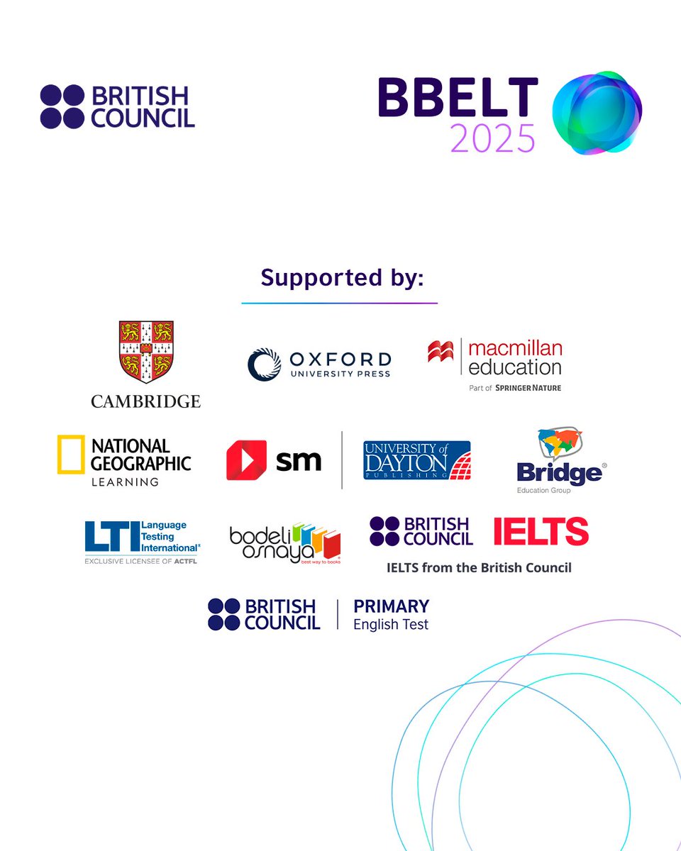 Enhance your teaching with #BBELT2025! 🌍✨ Join our free, fully virtual &amp; interactive event. Connect with global ELT leaders &amp; refine your strategies in live workshops. Register by 31 March! 🔗 bit.ly/4b9jtaD