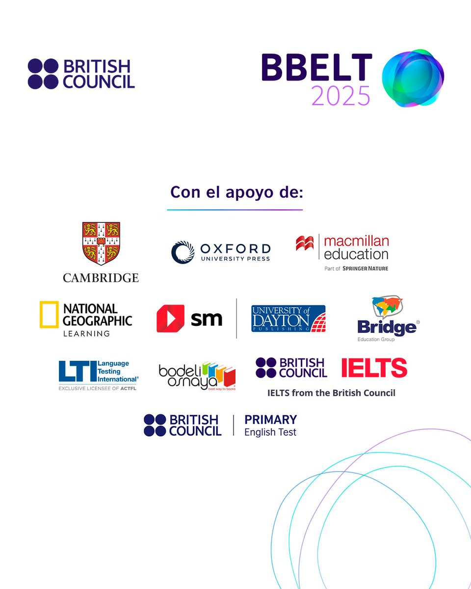¡Potencia tu enseñanza con #BBELT2025! 🌍✨ Únete a este evento virtual, interactivo y gratuito. Conéctate con líderes de ELT y mejora tus estrategias en talleres en vivo.  Regístrate antes del 31 de marzo 👉 bit.ly/4122l1Z