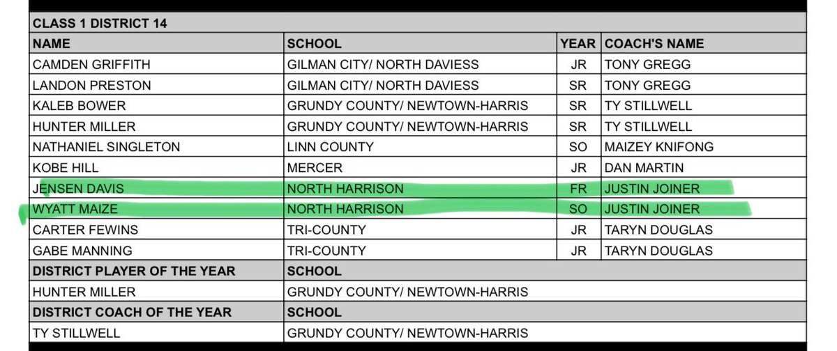 NHShamrocks's tweet photo. Congrats to Ava, Jensen, and Wyatt on their All-District selections! https://t.co/MoZ9WsSG1n