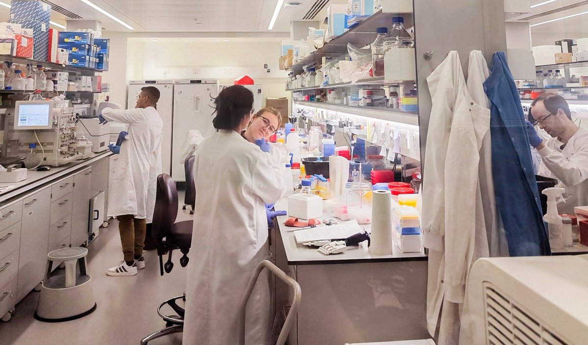 Tofaris Lab (@tofarislab) on Twitter photo Another regular day in Tofaris Lab🧪!
Post-docs Anis Sahoo, Taniya Bhardwaj, Andrew Castle and new DPhil student Joanna Komorowska were captured while working on iPSC-derived #Parkinson's samples, such as #EVs.
<a href="/KavliOxford/">Kavli Institute for Nanoscience Discovery, Oxford</a>
<a href="/NDCNOxford/">Nuffield Department of Clinical Neurosciences</a> Another regular day in Tofaris Lab🧪!
Post-docs Anis Sahoo, Taniya Bhardwaj, Andrew Castle and new DPhil student Joanna Komorowska were captured while working on iPSC-derived #Parkinson's samples, such as #EVs.
<a href="/KavliOxford/">Kavli Institute for Nanoscience Discovery, Oxford</a>
<a href="/NDCNOxford/">Nuffield Department of Clinical Neurosciences</a>