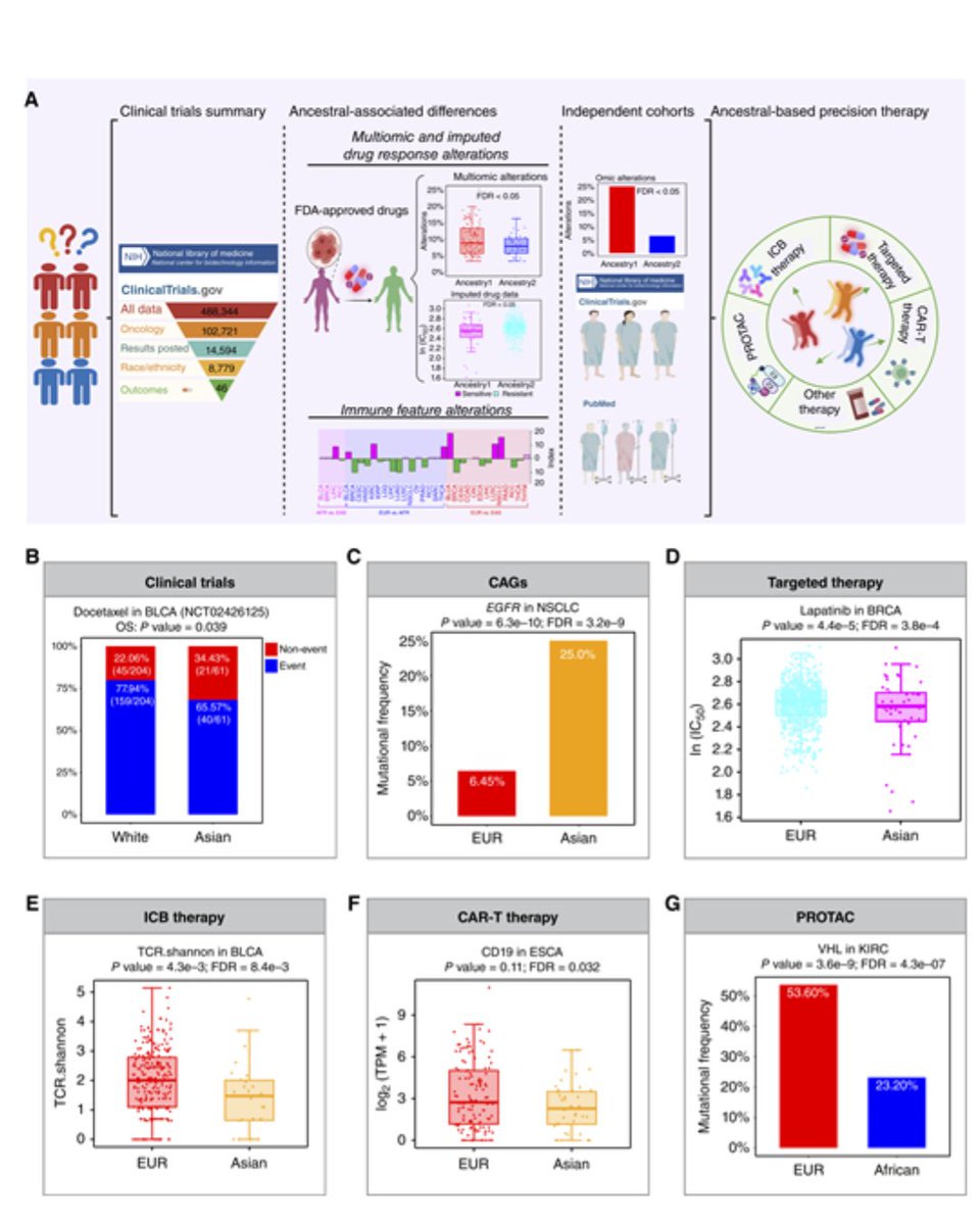 Ancestral Differences in Anti-Cancer Treatment Efficacy and Their Underlying Genomic and Molecular Alterations brnw.ch/21wRpym
By Mei Luo, <a href="/JingwenYang_/">Jingwen Yang</a>, Gordon Mills, @NCIEytanRuppin, and <a href="/lenghan_bioinfo/">Leng Han</a>
<a href="/OHSUKnight/">OHSU Knight Cancer Institute</a> <a href="/theNCI/">National Cancer Institute</a> <a href="/IndianaUniv/">Indiana University</a> <a href="/IUCancerCenter/">IU Simon Comprehensive Cancer Center</a> @IUPUI