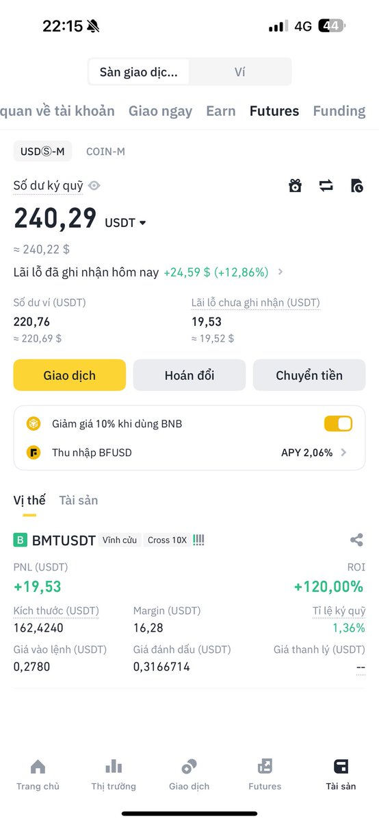 Mình đã xnxx với $BMT như thế nào ???

Giật tít ghê quá fk ae.Mà thực sự là như thế.

Mình bỏ ra 3 $BNB được tặng free 591 $BMT ~50u lúc đó.Coi như là tự nhiên đc free 50u.

Bẵng đi 1 time mình bỏ quên nó.Tự nhiên nghe ae holder $BNB đồn đc air dóp thêm $BMT mở ra