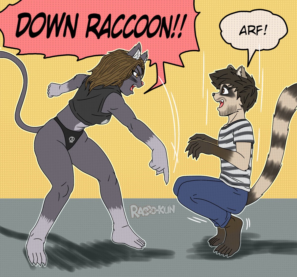 RaccoKunArt's tweet photo. Down raccoon! 🐈‍⬛🦝
#ocart #furryartwork https://t.co/UMjbgBvhHT