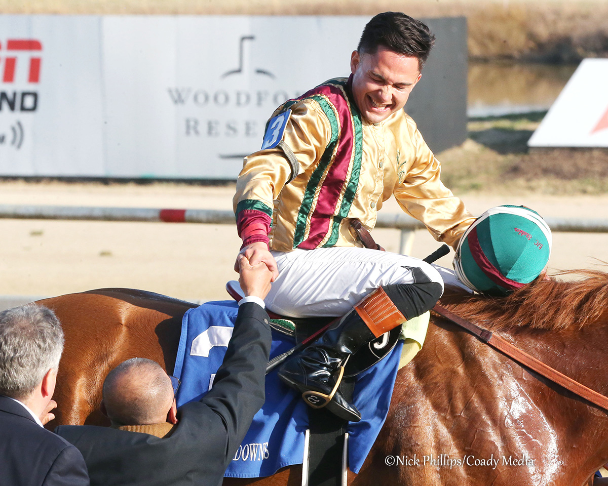 TDN (@thetdn) on Twitter photo AMERICAN PROMISE 🇺🇸 Officially on the Road to the <a href="/KentuckyDerby/">Kentucky Derby</a> with his 7 3/4 lengths victory in Saturday's Virginia Derby at <a href="/ColonialDowns/">Colonial Downs Racetrack</a>, where the colt collected 50 Kentucky Derby points to boost his total to 55.
Owned by BC Stables LLC, the 3-year-old son of Justify AMERICAN PROMISE 🇺🇸 Officially on the Road to the <a href="/KentuckyDerby/">Kentucky Derby</a> with his 7 3/4 lengths victory in Saturday's Virginia Derby at <a href="/ColonialDowns/">Colonial Downs Racetrack</a>, where the colt collected 50 Kentucky Derby points to boost his total to 55.
Owned by BC Stables LLC, the 3-year-old son of Justify