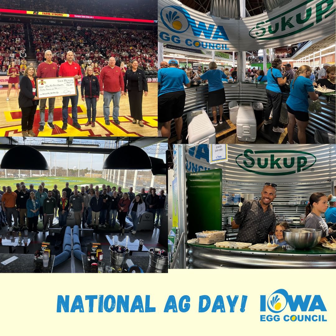 Today marks National Agriculture Day. We encourage everyone involved in the agriculture sector, whether as farmers or employees, to express your gratitude to your colleagues. A special thank you to all individuals in Iowa's agriculture community for their vital contributions!