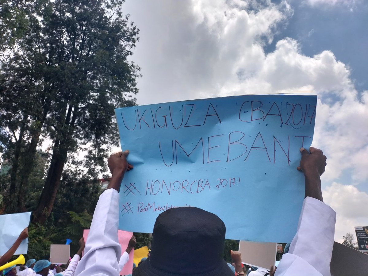 #HonorCBA2017
#PostMedicalInterns
#HealthcareCrisisKE
We trained to heal, not to beg