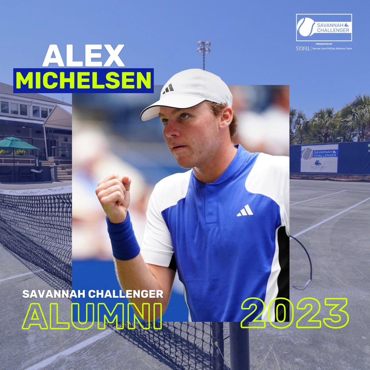 At just 20 years old, Alex Michelsen is already making a name for himself on the ATP Tour. Competing in the 2023 Savannah Challenger was just one step in his rapid ascent. 🎾

Where are our #SavChallenger alumni now? Right where they belong–on tennis’ biggest stages.
