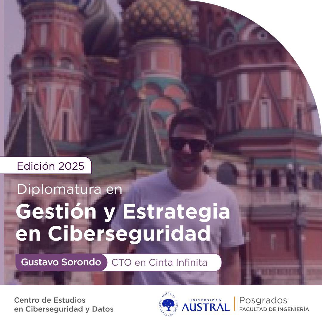 Un orgullo formar parte del staff de profesores de esta diplomatura en la Universidad Austral. 🙌

Aún estás a tiempo de anotarte. Para más información podes ingresar a: austral.edu.ar/ingenieria/ing…

<a href="/padamovic/">Pedro Adamović 🇦🇷🇭🇷</a> <a href="/identidadrobada/">Daniel Monastersky</a>