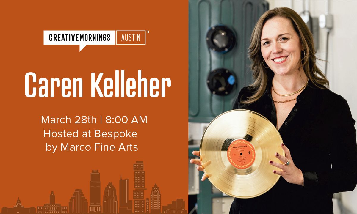 CM_Austin's tweet image. Save the date! Our next event is March 28th with Caren Kelleher speaking on March’s global #CreativeMornings theme PARALLEL. creativemornings.com/talks/caren-ke… #CMparallel #CMATX