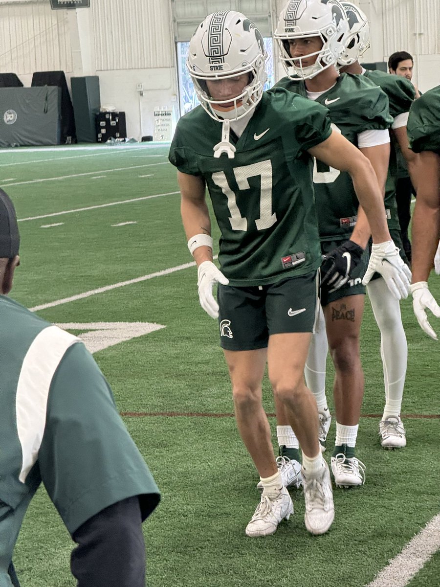 Another new Spartan wideout: early enrollee Braylon Collier. He was one of the most productive Ohio HS WRs all time.
