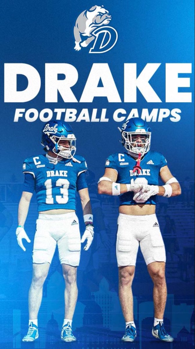 Dylan Chardo (@dylanchardo) on Twitter photo Huge thanks to <a href="/DrakeBulldogsFB/">Drake Football</a> and <a href="/Coach_VasquezAJ/">A.J. Vasquez</a> for the invite to come out and compete.
<a href="/SpenceEmerson6/">Spencer Emerson</a> Huge thanks to <a href="/DrakeBulldogsFB/">Drake Football</a> and <a href="/Coach_VasquezAJ/">A.J. Vasquez</a> for the invite to come out and compete.
<a href="/SpenceEmerson6/">Spencer Emerson</a>