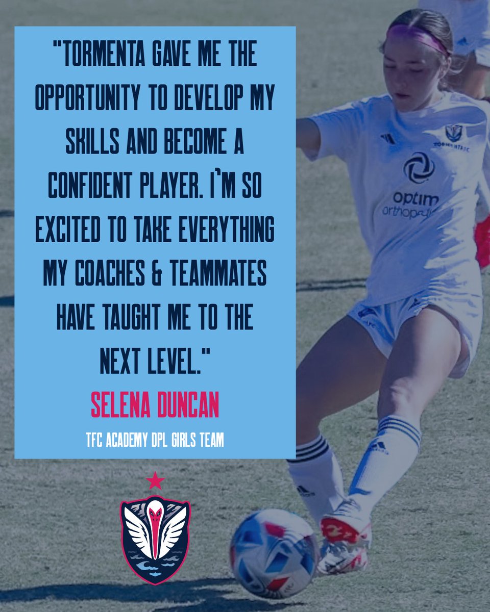 Tormenta FC Academy (@tormentaacademy) on Twitter photo Congratulations to Selena Duncan on her commitment to <a href="/Longwood_WOSO/">Longwood Women's Soccer</a>! ๐ Selenaโs journey exemplifies our mission of guiding players along the Path to Pro.
We canโt wait to cheer Selena on and watch her continued growth at the collegiate level! ๐ #ProsStartHere Congratulations to Selena Duncan on her commitment to <a href="/Longwood_WOSO/">Longwood Women's Soccer</a>! ๐ Selenaโs journey exemplifies our mission of guiding players along the Path to Pro.
We canโt wait to cheer Selena on and watch her continued growth at the collegiate level! ๐ #ProsStartHere