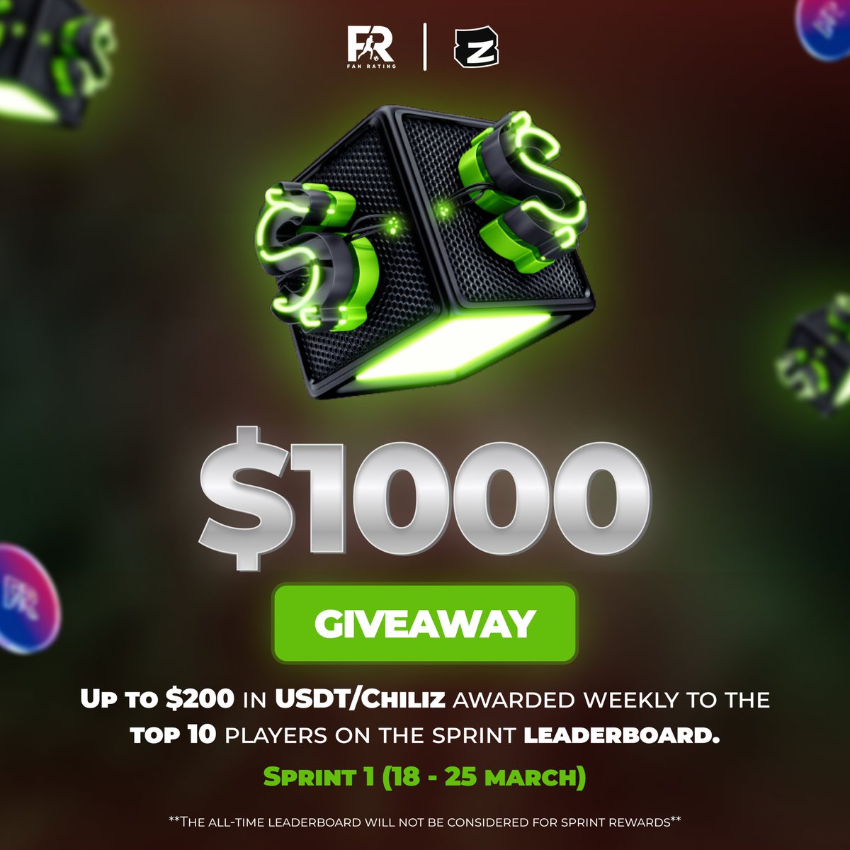 We’re launching Weekly Sprints on <a href="/zealysprints/">Zealy Sprints</a> !🔥

🔹How to participate:

📌Complete quests &amp; earn XP to climb the Sprint leaderboard. 
🏆Top 5 players win cash prizes.
🎟️Top 6-10 receive 50 $FANR-redeemable for merch, gift cards, or even a PS5+FC25.

🔗 Join now →