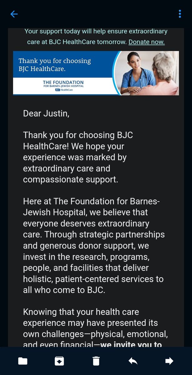 STL From Above (@stl_from_above) on Twitter photo Hey <a href="/BarnesJewish/">Barnes-Jewish</a> you know I've got like $15k in medical debt I owe to you, right? And you have the audacity to ask me for donations??!? GTFO #Healthcare #GratestCountryInTheWorldLOL Hey <a href="/BarnesJewish/">Barnes-Jewish</a> you know I've got like $15k in medical debt I owe to you, right? And you have the audacity to ask me for donations??!? GTFO #Healthcare #GratestCountryInTheWorldLOL