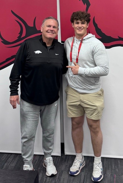 redman2026's tweet image. Had a great Spring Practice visit @RazorbackFB this weekend! Thank you @CoachSamPittman and @T_WILL4REAL for having me there!

#GoHogs
@ArkRazorbacks
@PrepRedzoneAR
@RivalsFriedman
@MikeRoach247
@247recruiting
@On3recruits