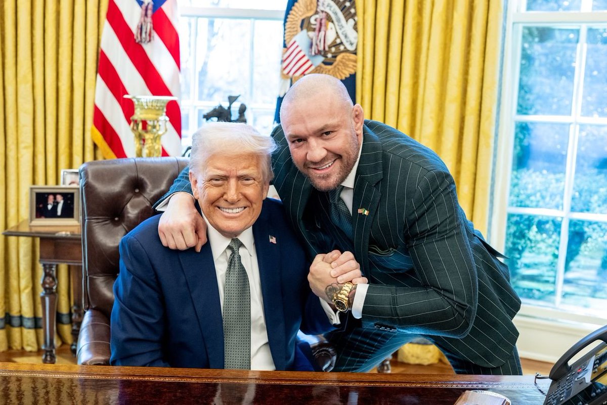 Leo Varadkar says 'good Irish dads teach their sons to detest men like Conor' as UFC fighter McGregor meets Donald Trump on St Patrick’s Day