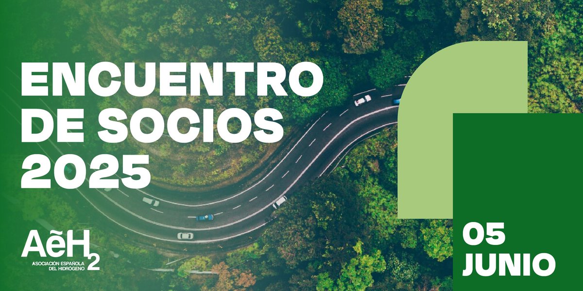 Asociación Española del Hidrógeno (AeH2) (@aeh2_eng) on Twitter photo 🤝2025 será un año clave para el hidrógeno en España, y en la <a href="/AeH2_ENG/">Asociación Española del Hidrógeno (AeH2)</a> queremos seguir impulsando la colaboración en el sector. Por ello, el 5 de junio celebraremos el Encuentro de Socios AeH2 2025, un evento exclusivo para nuestra comunidad que nos permitirá avanzar juntos. 🤝2025 será un año clave para el hidrógeno en España, y en la <a href="/AeH2_ENG/">Asociación Española del Hidrógeno (AeH2)</a> queremos seguir impulsando la colaboración en el sector. Por ello, el 5 de junio celebraremos el Encuentro de Socios AeH2 2025, un evento exclusivo para nuestra comunidad que nos permitirá avanzar juntos.