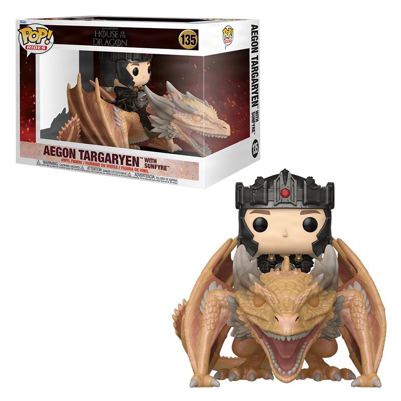 First look! Aegon Targaryen on Sunfyre Funko POP! Available below ~ thanks <a href="/ScarletJokerTWT/">The Scarlet Joker</a> ~
   Linky ~ fnkpp.com/AmHotD
#Ad #HotD #AegonTargaryen #HouseOfTheDragon #FPN #FunkoPOPNews #Funko #FunkoPOP