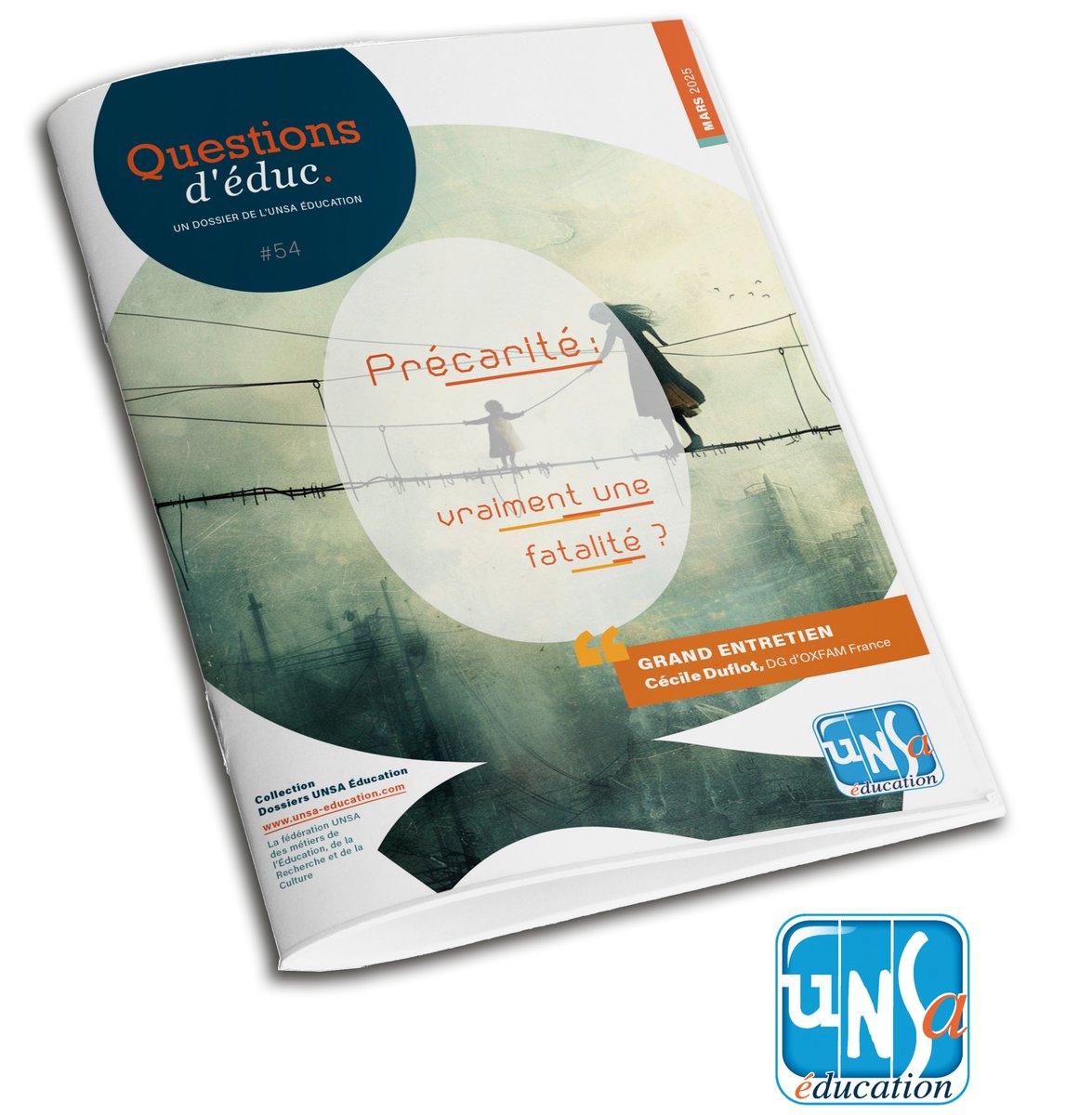 QuestionsDeduc's tweet image. "Précarité : vraiment une fatalité ?"     

Notre #QDE n°54 est en ligne ici : unsa-education.com/magazines/2845… 

avec dedans @CecileDuflot @DebActeur @SnasenUnsa @CollectifALERTE @ATDQM @SecoursPop étudiant @lacimade... et plein d'autres !