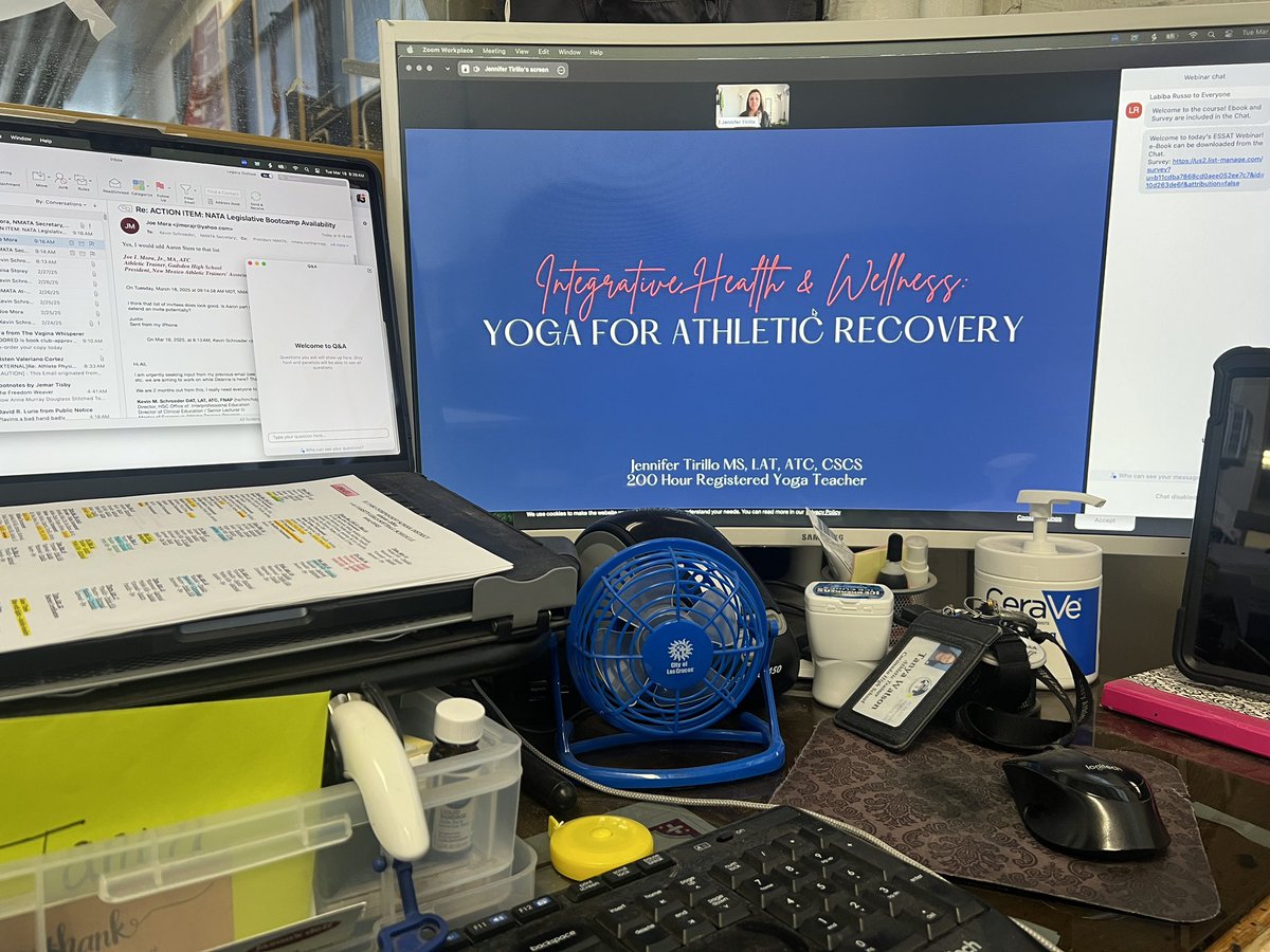 Tanya Eileen Watson (@tewatc) on Twitter photo Learning about the use of yoga with Athletic populations from Jennifer Tirillo
<a href="/CooperLarry5/">Larry Cooper</a> <a href="/LabibaRusso/">Labiba Russo</a>
#essathletictraining
<a href="/EbpCentral/">EBPcentral</a>
<a href="/GPPartner/">Gatorade Performance Partner</a>
#GatoradePerformancePartner Learning about the use of yoga with Athletic populations from Jennifer Tirillo
<a href="/CooperLarry5/">Larry Cooper</a> <a href="/LabibaRusso/">Labiba Russo</a>
#essathletictraining
<a href="/EbpCentral/">EBPcentral</a>
<a href="/GPPartner/">Gatorade Performance Partner</a>
#GatoradePerformancePartner