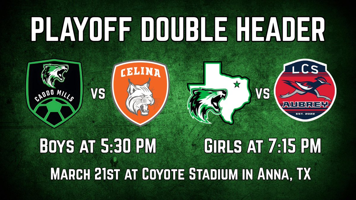 Caddo Mills Soccer (@cmhsfoxsoccer) on Twitter photo Help us Pack the Stands!!! 🦊⚽️
See the link below to purchase tickets ahead of this Friday’s Playoff Double Header!!
Ticket Link: gocoyoteu.com/HTtickets
<a href="/KodiCrane/">Kodi Crane</a> <a href="/luke__allison/">Luke Allison</a> <a href="/CaddoClub/">Caddo Mills Athletic Booster Club</a> <a href="/CaddoMillsISD/">Caddo Mills ISD</a> <a href="/CaddoMillsHS/">Caddo Mills HS</a> Help us Pack the Stands!!! 🦊⚽️
See the link below to purchase tickets ahead of this Friday’s Playoff Double Header!!
Ticket Link: gocoyoteu.com/HTtickets
<a href="/KodiCrane/">Kodi Crane</a> <a href="/luke__allison/">Luke Allison</a> <a href="/CaddoClub/">Caddo Mills Athletic Booster Club</a> <a href="/CaddoMillsISD/">Caddo Mills ISD</a> <a href="/CaddoMillsHS/">Caddo Mills HS</a>