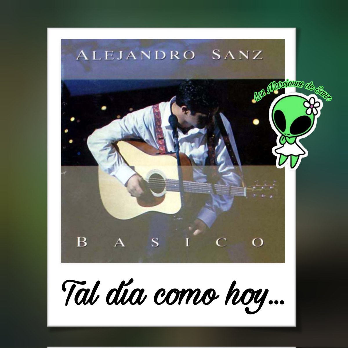 MarcianasDeSanz's tweet image. #Básico es el primer disco en directo de @AlejandroSanz el cual que recoge su concierto "Básico 40 Principales" y que fue editado por Warner Music a finales de 1994.
#TaldíaComoHoy 
#Recuerdo #Música 
#LoNuestroEsDeOtroPlaneta 👽
#LasMarcianasDeSanz
#AlejandroSanz