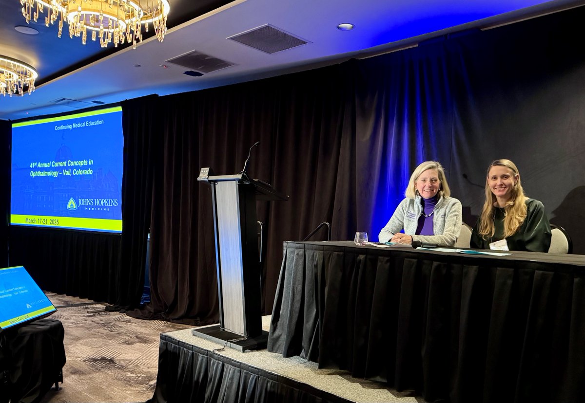 NYU Langone Ophthalmology (@nyulangoneeye) on Twitter photo This week, Drs. Kathryn Colby and Christina Prescott are representing NYU at the <a href="/HopkinsMedicine/">Johns Hopkins Medicine</a> 41st Annual Current Concepts in Ophthalmology in Vail, Colorado. This week, Drs. Kathryn Colby and Christina Prescott are representing NYU at the <a href="/HopkinsMedicine/">Johns Hopkins Medicine</a> 41st Annual Current Concepts in Ophthalmology in Vail, Colorado.