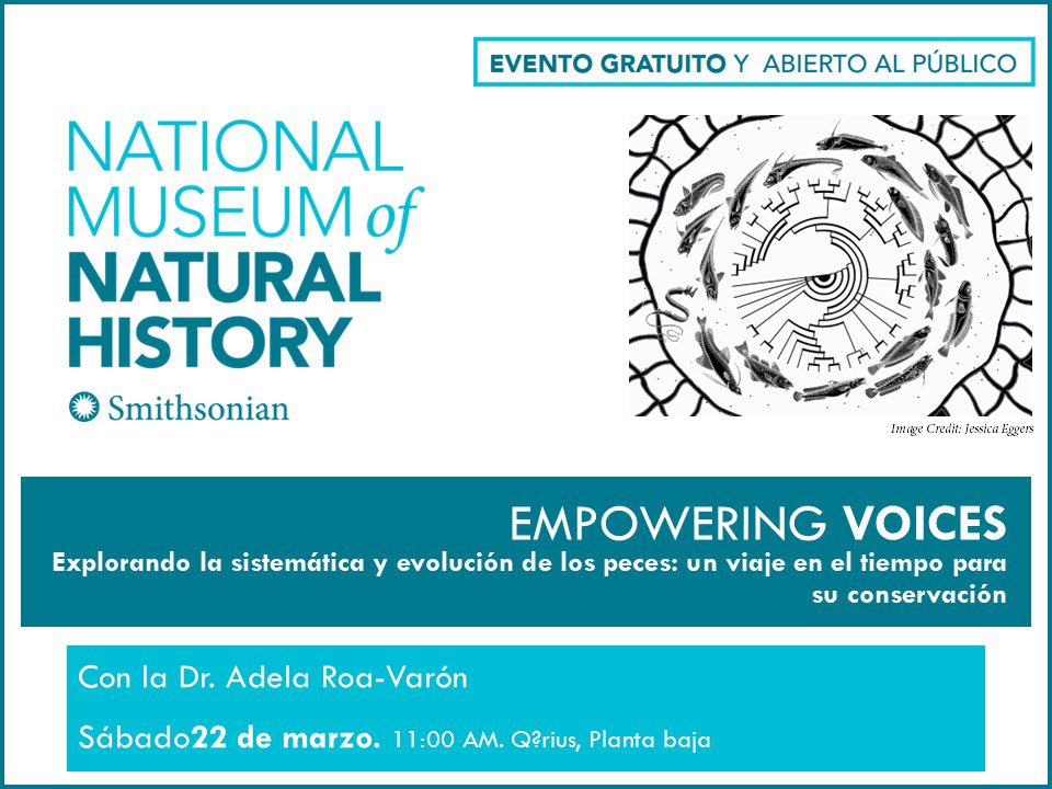 Este sábado tenemos la primera charla del proyecto “Empowering voices: charlas científicas en español en el <a href="/NMNH/">Smithsonian NMNH</a>”
