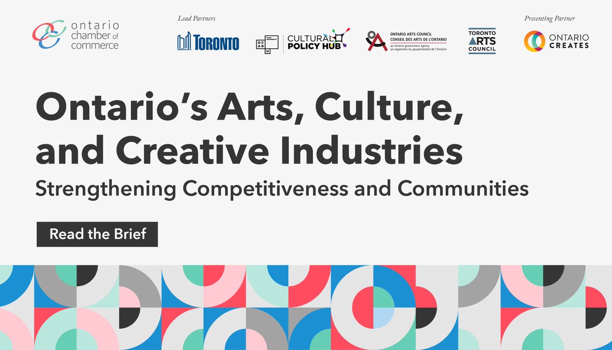 NBandD Chamber (@nbdcc) on Twitter photo Ontario’s culture sector isn’t just about creativity; it’s a powerhouse in our economy. Read <a href="/OntarioCofC/">Ontario Chamber</a>’s latest policy brief and learn how the sector can be a strategic economic asset for the province.
occ.ca/arts-and-cultu… Ontario’s culture sector isn’t just about creativity; it’s a powerhouse in our economy. Read <a href="/OntarioCofC/">Ontario Chamber</a>’s latest policy brief and learn how the sector can be a strategic economic asset for the province.
occ.ca/arts-and-cultu…