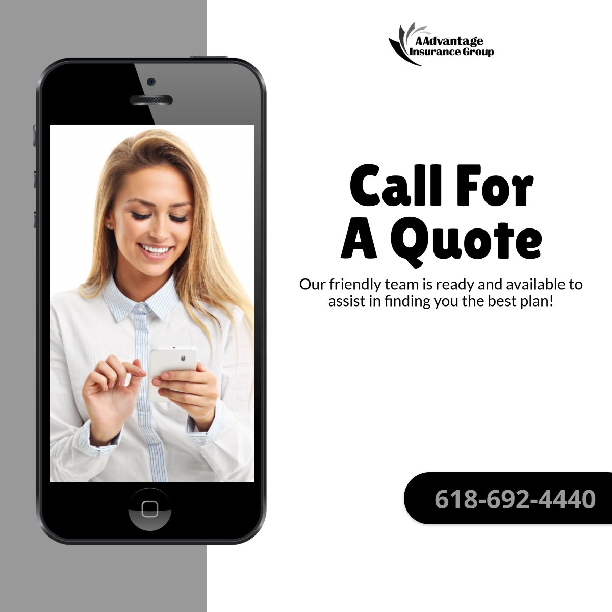 AAdvantageIns1's tweet photo. Ready to secure the best coverage for your personal needs? Call us today for a quote: 618-692-4440 https://t.co/kKAx1aY8NQ
