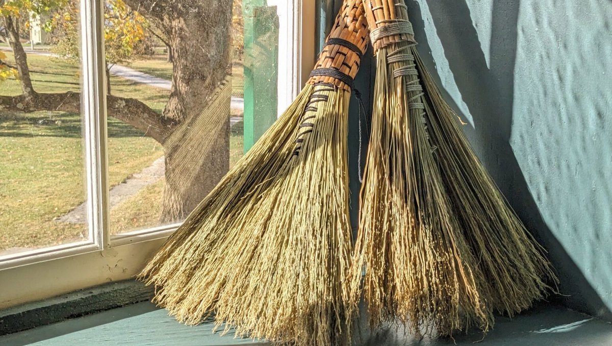 shakervillageky's tweet photo. Get swept away on March 29 in our Hand-Tied Hawk Tail Broom workshop where you'll create your very own piece of Shaker-inspired folk art!
Register: https://t.co/8paDltscXy
#shakervillageky #handtiedbroom #hawktail #crafts #workshop #broom #shaker https://t.co/x0PD94vHBz