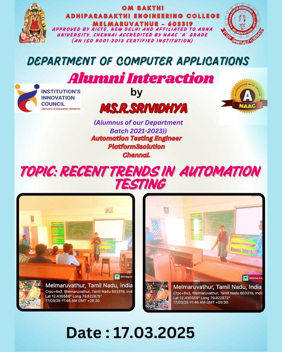 Adhiparasakthi Engineering College tweet media