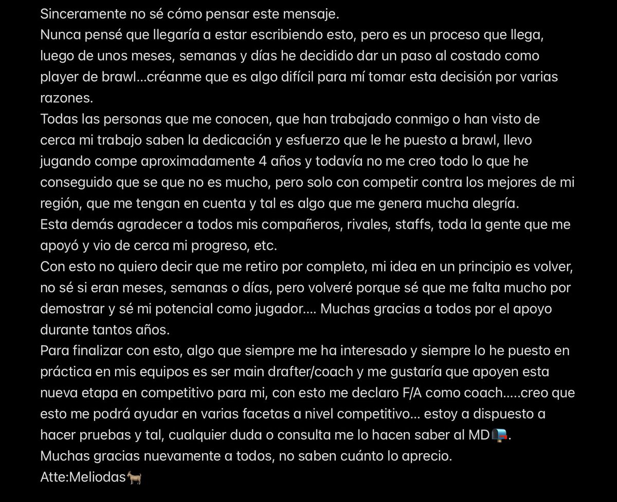 Muchas gracias a todos, espero tengan el tiempo de leerlo.
❤️ y RT se les apreciaría mucho✌️.
