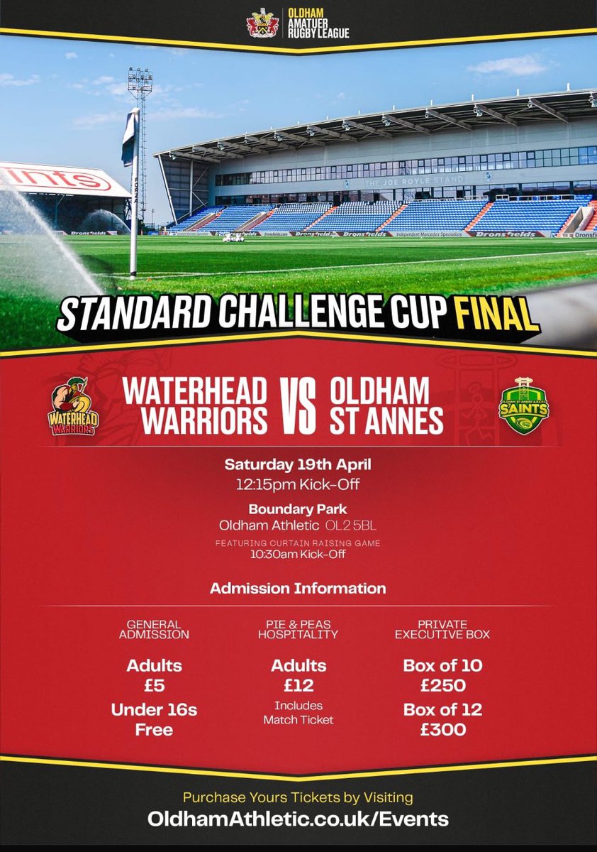 Waterhead Warriors (@waterheadarlfc) on Twitter photo 