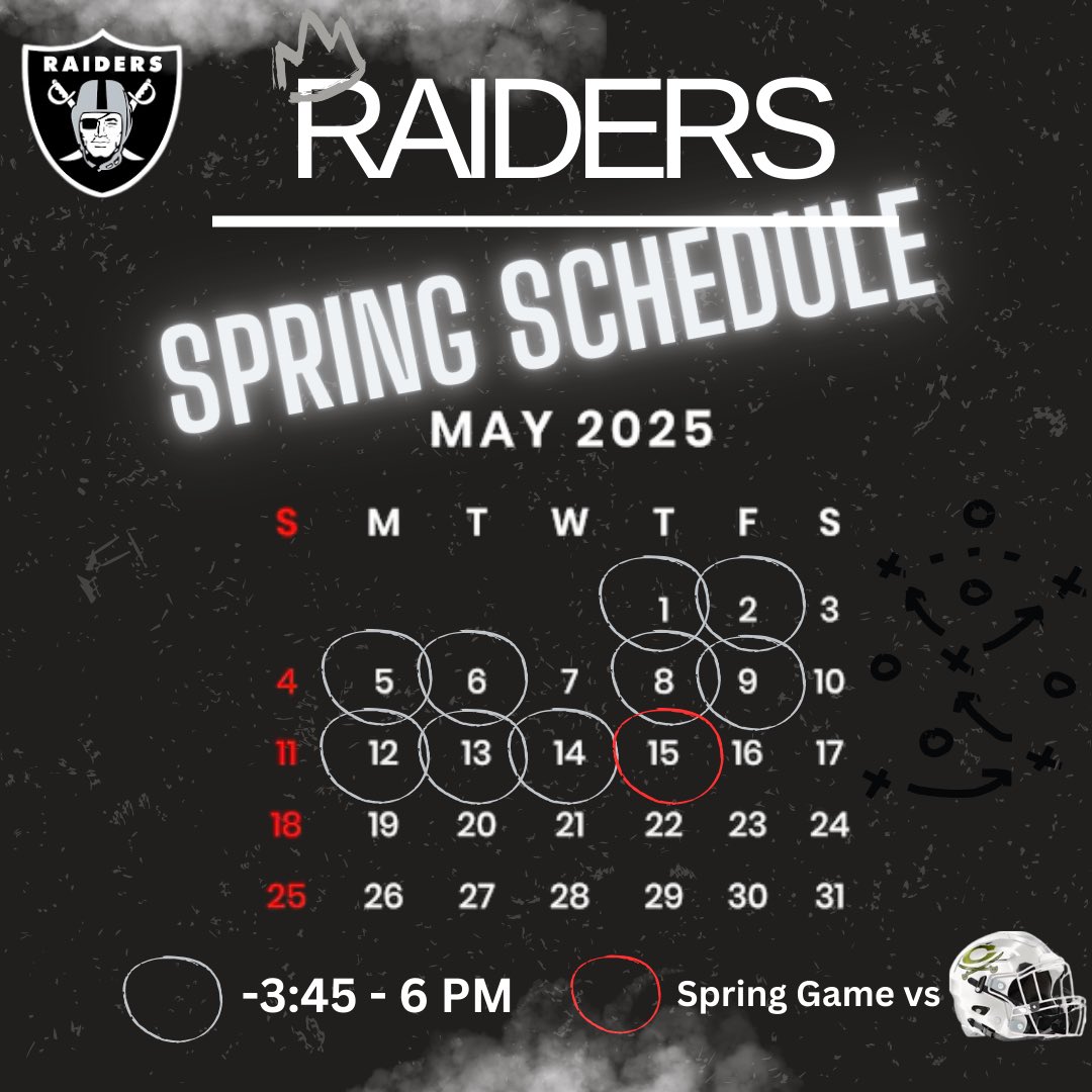 EPHSRecruitsFB (@ephsrecruiting) on Twitter photo 🚨Spring Practice Schedule🚨
#CLIMB25
#RaiderNation <a href="/Raiders/">Las Vegas Raiders</a> <a href="/AthleticsEP/">EPHS Athletics</a> <a href="/VanSpence10/">Van Spence</a> <a href="/coachruss23/">Coach Russell</a> <a href="/BJacobsonFBall/">RaiderNationEPHS</a> <a href="/RecruitGeorgia/">Recruit Georgia</a> <a href="/NwGaFootball/">NwGa Football</a> <a href="/RustyMansell_/">Rusty Mansell</a> <a href="/BALLERSCHOICE1/">BALLERS CHOICE LLC</a> <a href="/ChadSimmons_/">ChadSimmons</a> <a href="/ErikRichardsUSA/">Erik Richards</a> <a href="/NEGARecruits/">Northeast Georgia Recruits</a> <a href="/PrepRedzoneGA/">Prep Redzone Georgia</a> <a href="/GHSFdaily/">GHSF Daily</a> 🚨Spring Practice Schedule🚨
#CLIMB25
#RaiderNation <a href="/Raiders/">Las Vegas Raiders</a> <a href="/AthleticsEP/">EPHS Athletics</a> <a href="/VanSpence10/">Van Spence</a> <a href="/coachruss23/">Coach Russell</a> <a href="/BJacobsonFBall/">RaiderNationEPHS</a> <a href="/RecruitGeorgia/">Recruit Georgia</a> <a href="/NwGaFootball/">NwGa Football</a> <a href="/RustyMansell_/">Rusty Mansell</a> <a href="/BALLERSCHOICE1/">BALLERS CHOICE LLC</a> <a href="/ChadSimmons_/">ChadSimmons</a> <a href="/ErikRichardsUSA/">Erik Richards</a> <a href="/NEGARecruits/">Northeast Georgia Recruits</a> <a href="/PrepRedzoneGA/">Prep Redzone Georgia</a> <a href="/GHSFdaily/">GHSF Daily</a>