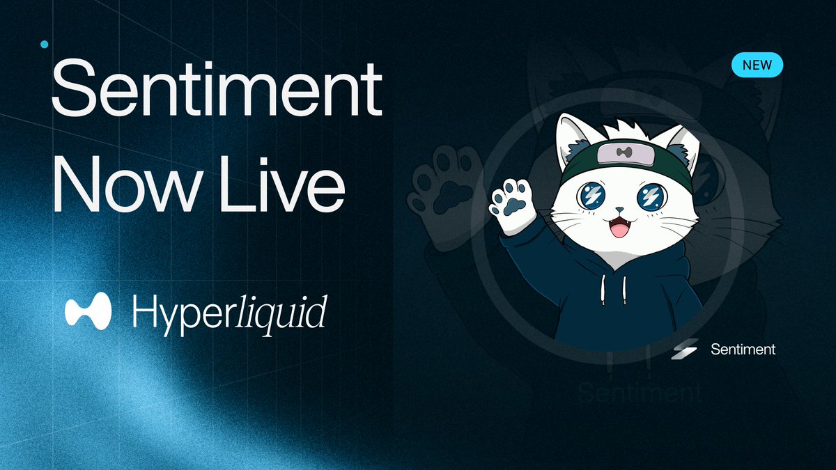 Sentiment is Now Live on HyperEVM <a href="/HyperliquidX/">Hyperliquid</a> !

Users can now Lend and Borrow $Hype

$wstHype will be supported as collateral, brought to you by <a href="/stakedhype/">stHYPE</a>

Support for more assets and LSTs will come in the following weeks !