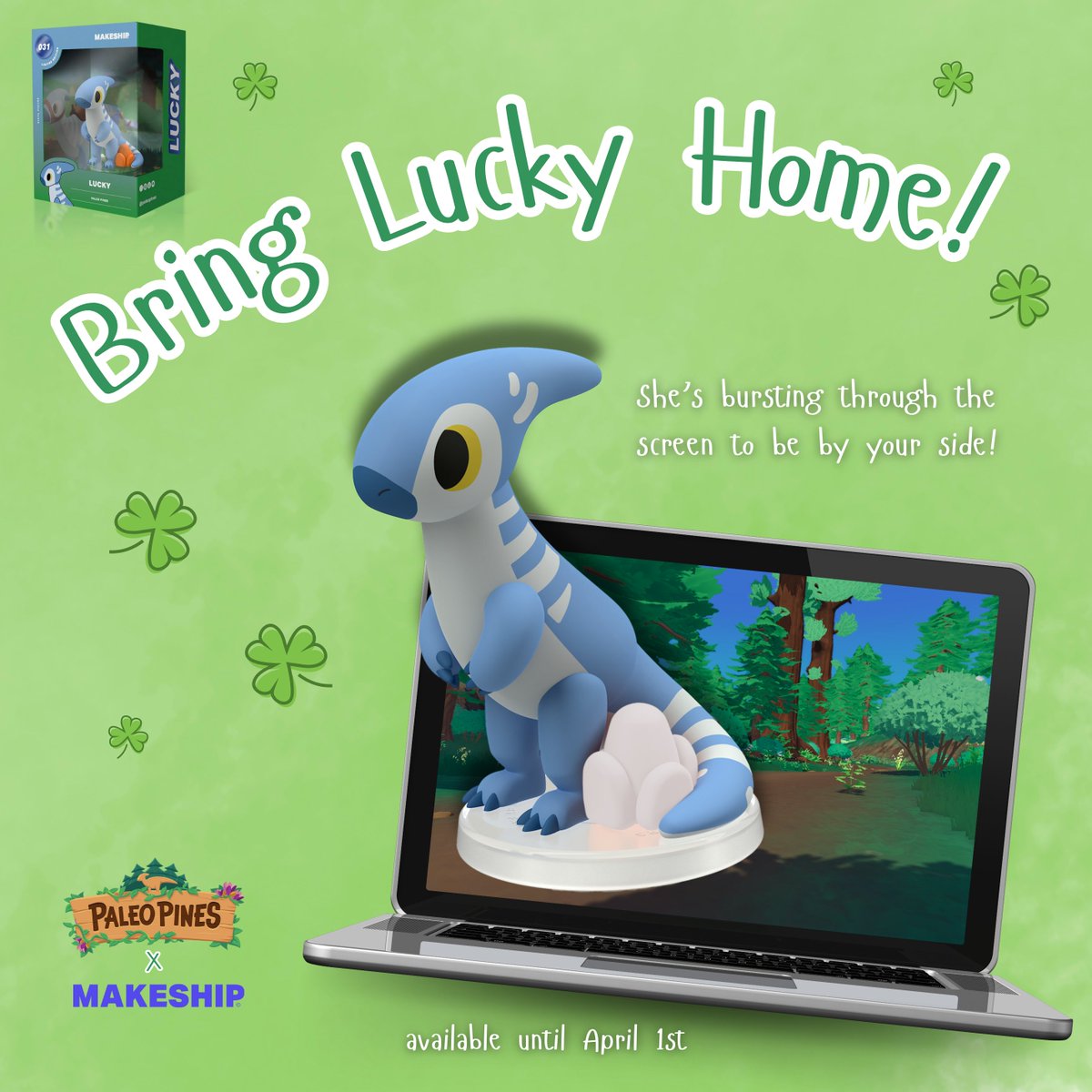 Want to bring home your very own Lucky vinyl figurine? 🍀 Well we have to reach 500 sales for her to go into production! 😳 Which is a mighty feat, but with your support, I think we might just make it! 💪

Order yours here! 💙 bit.ly/3XGXSRl