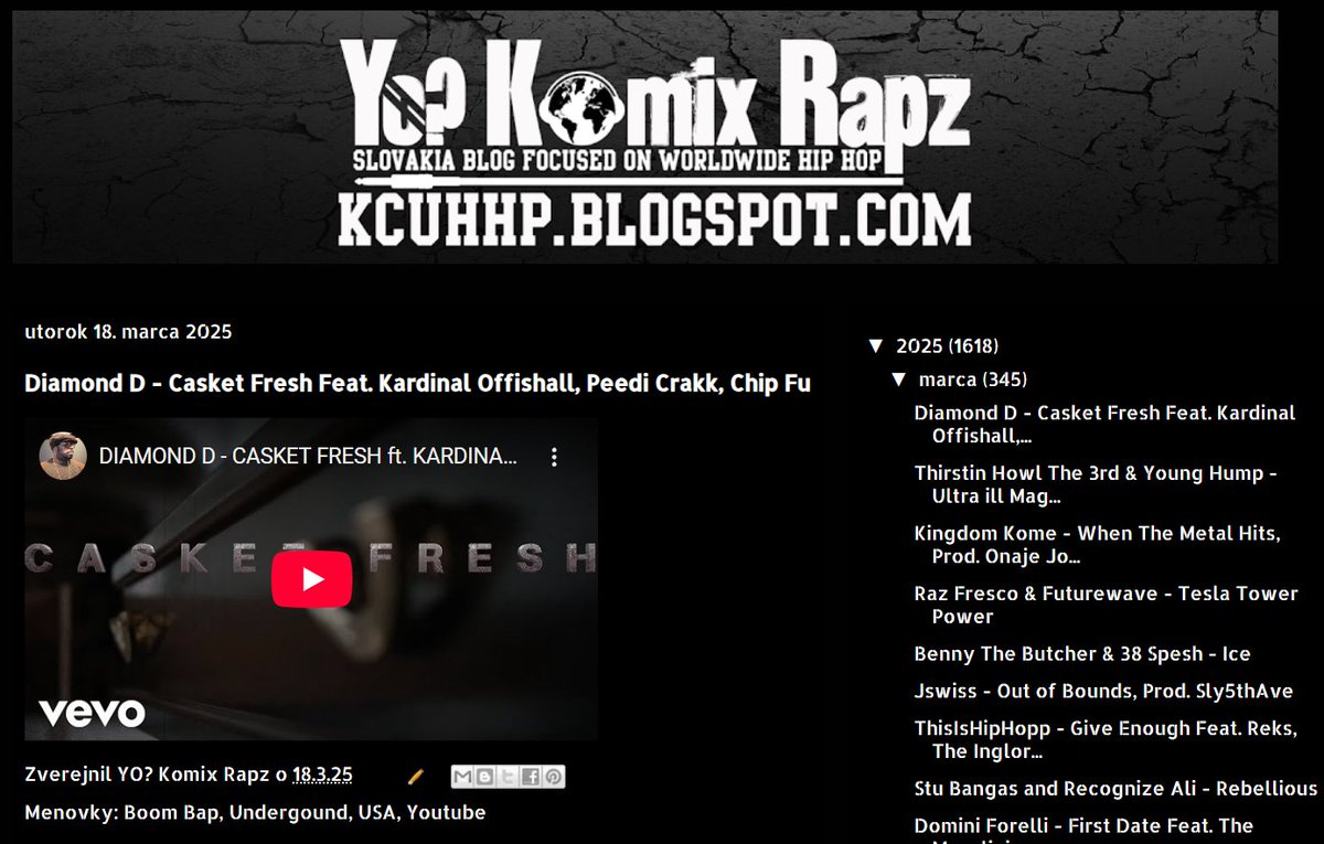 New Video
Diamond D - Casket Fresh Feat. Kardinal Offishall, Peedi Crakk, Chip Fu
kcuhhp.blogspot.com/2025/03/diamon…