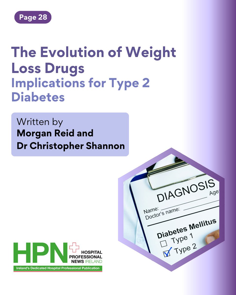 GLP-1 receptor agonists and other weight loss medications are changing the way we manage Type 2 Diabetes. What are the implications for long-term metabolic health?

hospitalprofessionalnews.ie/2025/03/18/the…