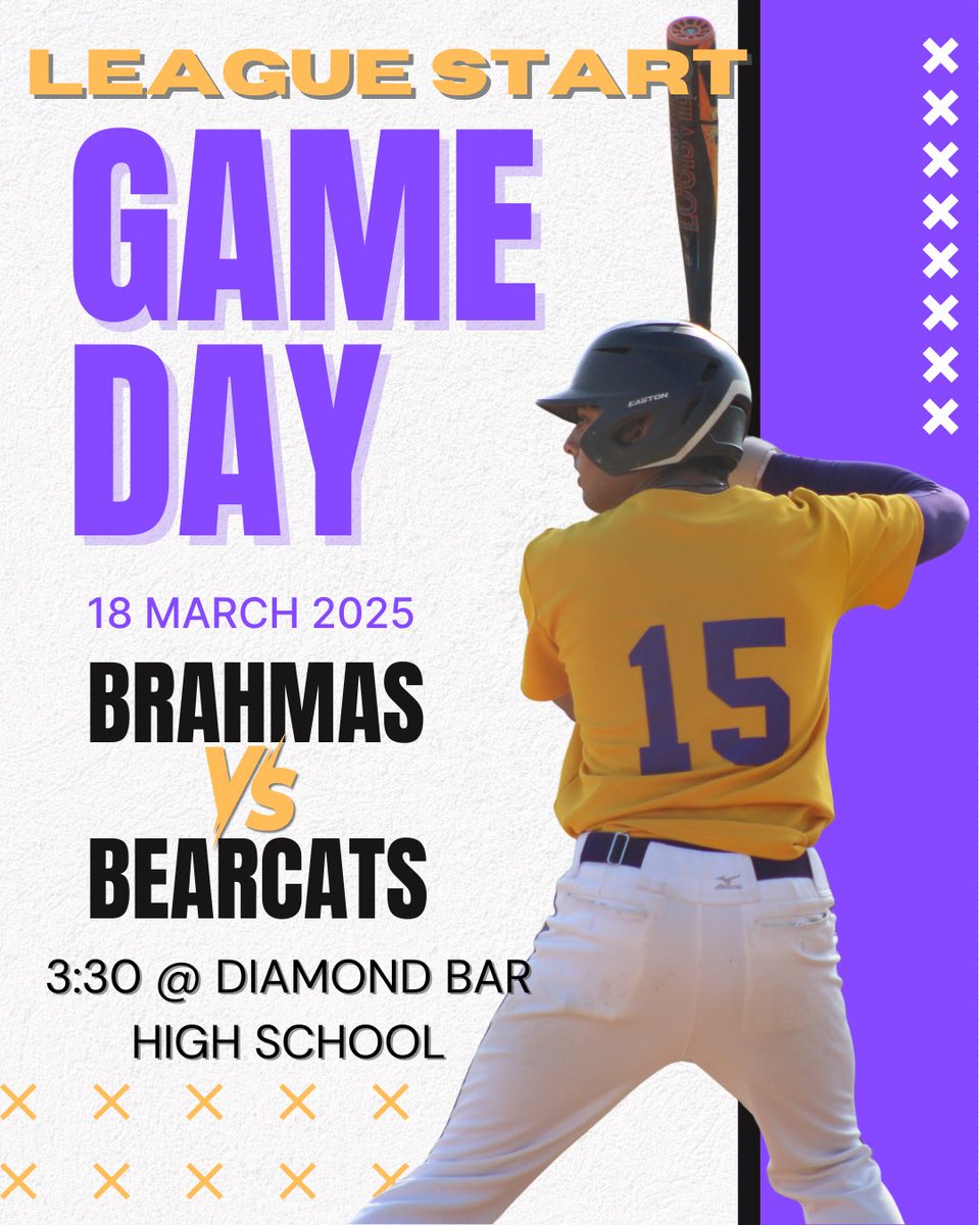 Join us Today at 3:30 as we kick off the start of the League Season!! We will be facing the Bonita Bearcats on our Home field!
