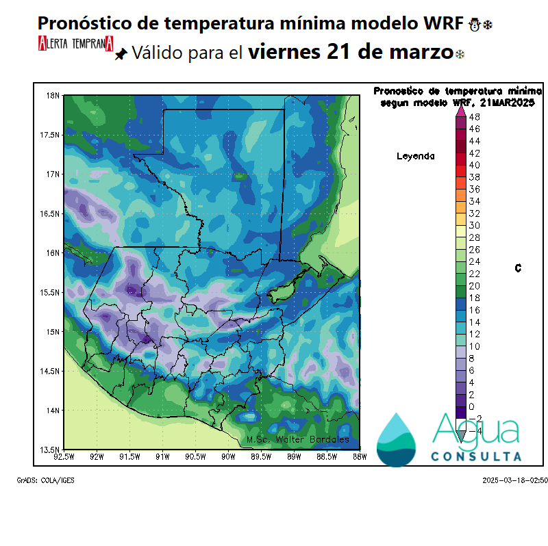 AlertaGt502's tweet photo. 🇬🇹📝✅Masa de Aire Frío que dará impulso al nuevo #FrenteFrío36 hará descender las temperaturas máximas durante el fin de semana pero aumentarán significativamente desde el domingo con sensación de mucho calor durante la próxima semana
#ClimaGt #TraficoGt #LluviasGt #FF36 https://t.co/XNhYrblQwC