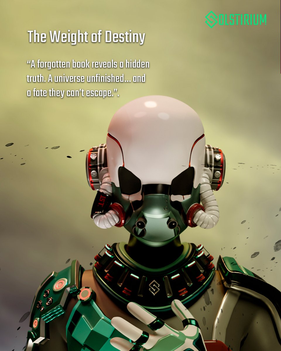 solstirium's tweet photo. 3. The Weight of Destiny

⚔️ No one wants to be a hero.
When the universe calls, it’s easier to look away. Robotcita says it's illogical. Mercenary won’t fight for free. Conejo only wants to run.

#blockchain #web3 #nft #storytelling #lore #scifi #geeks #gaming #sosltirium https://t.co/OBl8cKuD4N