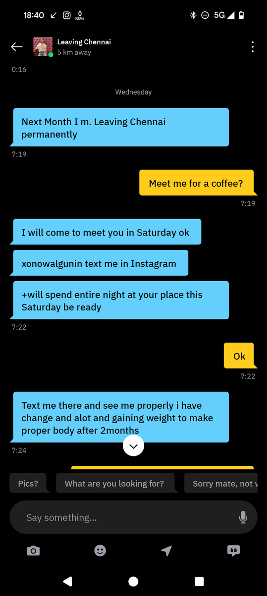 donuts_barnacle's tweet photo. One of the most repulsive conversations I've had! 

A thread...
#dobetter #grindrfail #grindrconverations #benice https://t.co/XFsrIIgacE