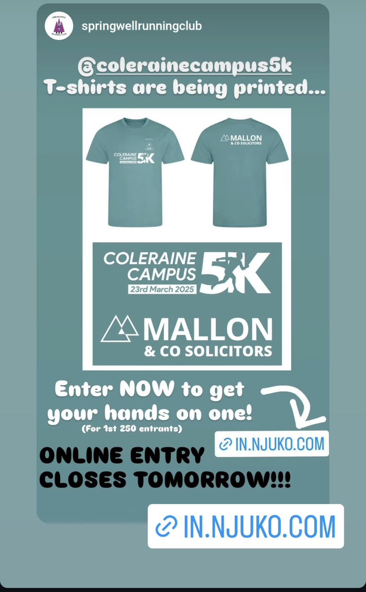 <a href="/InsideTrack7/">Malcolm McC ☘️🏴󠁧󠁢󠁳󠁣󠁴󠁿🇪🇺🏃🏻‍➡️</a> <a href="/FoyleValleyAC/">FoyleValleyAC</a> <a href="/CityofDerryAC/">City of Derry A.C</a> <a href="/MidUlsterAC/">Mid Ulster Athletic Club</a> <a href="/LetterkennyAc/">Letterkenny Athletic Club</a>